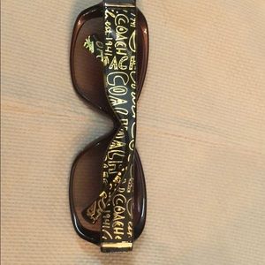 Coach Evie Brown and Gold Sunglasses